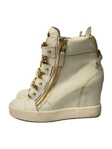 GIUSEPPE ZANOTTI DESIGN◆ハイカットスニーカー/37.5/WHT/レザー