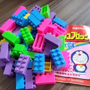 ドラえもんチビッコブロック　当時物レトロ　知育玩具