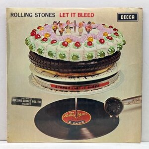 十分良好!!【Unbox・Open Decca】UKオリジナル ROLLING STONES Let It Bleed (Decca LK 5025) w/ 専用インナー 英国 Stereo 初回プレス