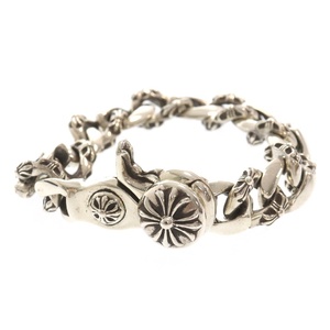 CHROME HEARTS クロムハーツ FNCY CHN LNK ファンシーリンククリップ シルバーブレスレット 15LINK