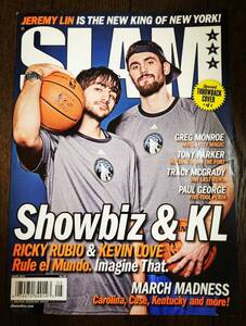 2012 May SLAM MAGAZINE #157 KEVIN LOVE RICKY RUBIO / スラム 雑誌 ケビン ラブ Jordan, Nike, Adidas NBA Basketball