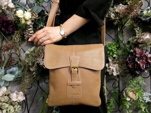 ●超美品●LOEWE ロエベ●ロゴ型押し●フラップ●カーフ レザー 本革●ショルダー バッグ●茶 ピンク●ゴールド金具●斜め掛け●Js49615