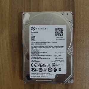 Seagate ST5000LM000 5TB 15mm 2.5インチ SATA 使用時間:461時間 動作品