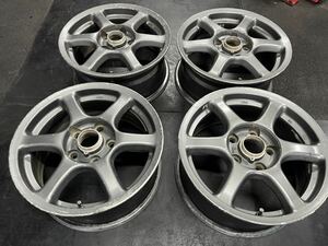 ENKEI NISMO 15インチホイール４本現状です。15x6.5J ET+38 PCD114.3x5H ハブ径73mm