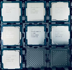 !!Corei7 7枚セット!! INTEL CPU Corei7-4770*1/6700T*1/7700T*3/8700*1/8700K*1 中古 動作品