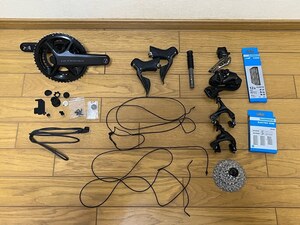 shimano シマノ　ultegra アルテグラ　r8150 リムブレーキ用　クランク　パワーメーター　グループセット　完動品　12s 12速