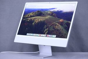 【1円～】美品 M1搭載 16GBメモリ 2021年モデル 24.0インチ Retina 4.5K Apple iMac 2021 M1 8コア RAM16GB SSD256GB OS 14 Sonoma