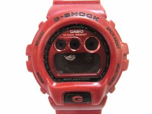 1000円スタート 腕時計 CASIO カシオ G-SHOCK 3230 DW-6900MF 電波ソーラー アナデジ メタリックダイヤル レッド 赤 スモセコ 4 J①925