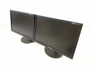 送料無料【米軍放出品】19インチ液晶モニター 2台 SAMSUNG B1940EW パソコンモニター PCモニター 画面回転可能 (140) ☆HH20SK-W#24