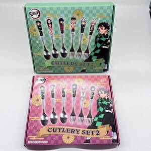 鬼滅の刃 CUTLERY SET2 カトラリーセット スプー ンフォーク 竈門炭治郎 竈門禰豆子 冨岡義勇 胡蝶し のぶ煉獄杏寿郎 グッズ③