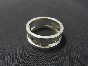 1円 ■美品■ TIFFANY＆Co ティファニー 1837 エレメントリング SV925 リング 指輪 アクセサリー 約11号 シルバー系 AX5021