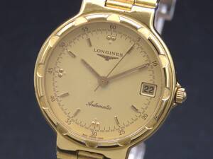 1円～! 稼動品★正規品 LONGINES ロンジン L990.1 コンクエスト 自動巻き 純正ブレス デイト ヴィンテージ メンズ腕時計 SSCLG2976