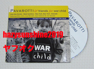 ルチアーノ・パヴァロッティ LUCIANO PAVAROTTI & FRIENDS FOR WAR CHILD PR CD ELTON JOHN ERIC CLAPTON SHERYL CROW JOAN OSBORNE