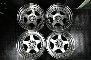 深リム WORK MEISTER ワーク マイスター CR01 16×9.5J -9/-12 (マイナスオフセット) PCD100/5H ステップリム 4本SET