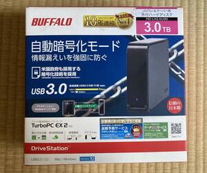 ★★未使用未開封★BUFFALO ハードウェア暗号機能搭載 USB3.0用 外付けHDD 3TB★HD-LX3.0U3D★★送料無料