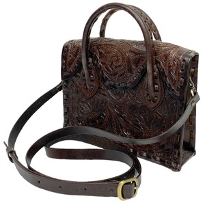 CARVING TRIBES Mini RS Handbag 2Wayハンドステッチミニローリングステッチハンドバッグ 8069000109009