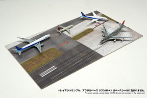 1/500　CXBS-AL0500-002a　421x251mm　空港　滑走路　[箱庭技研]コレクションケースX用ベースシール