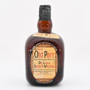 1円 未開栓 グランド オールドパー デラックス ウイスキー Grand Old Parr De Luxe Scotch Whisky 760ml ティンキャップ 古酒 希少 #136