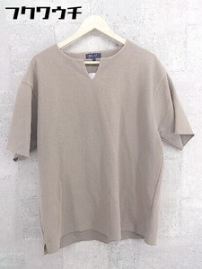 ◇ BEAMS HEART ビームスハート 半袖 カットソー サイズL ベージュ レディース