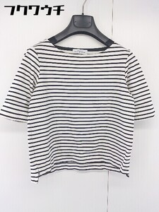 ◇ ◎ green label relaxing UNITED ARROWS ボーダー 半袖 Tシャツ カットソー ホワイト系 レディース