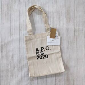 A.P.C.×Ron Herman/アーペーセー×ロンハーマン/DENIM NATURAL TOTE BAG/ロゴトートバッグ/タグ付き/美品