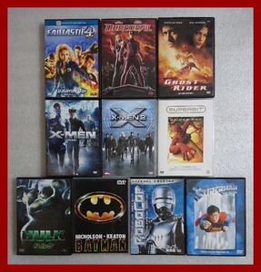 【DVD/セル版】マーベル★アメコミ ヒーロー系 人気 映画 10本セット★バットマン/ハルク/スパイダーマン/X-MEN他★状態、動作良好・即決