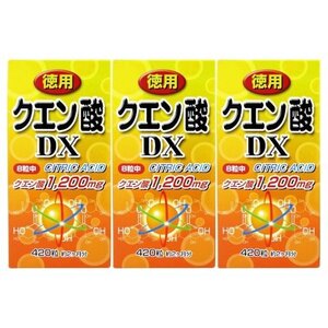 ユウキ製薬 徳用クエン酸DX 420粒 3個セット