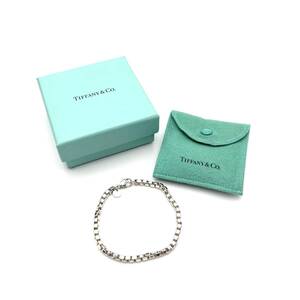 【1000円スタート】TIFFANY&Co.　ティファニー　ブレスレット　ベネチアン　SV925　ブランドアクセサリー　ファッション　刻印　1C-019