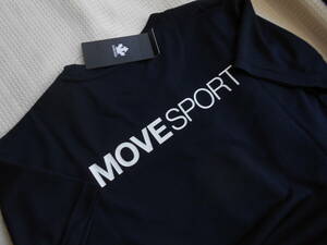 ◆センス抜群！【 MOVE SPORT / デサント~ムーブスポーツ　 】半袖！DRY~バック・BIGロゴ／クルー・シャツ◆NV/M