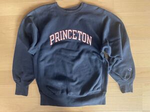 売り切り ブラック XL Champion リバースウィーブ プリンストン princeton USA製 90年代 刺繍タグ 90s チャンピオン ヴィンテージ VINTAGE 