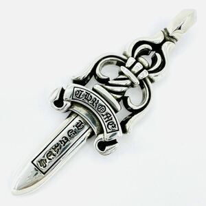 CHROME HEARTS クロムハーツ DAGGER PENDANT LARGE ダガー ペンダント ラージ SILVER 925 シルバー ネックレス チャーム フローラル CH