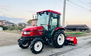 ヤンマートラクターUS540 ● 40馬力● 4WD ● 787時間 ●パワステ ●エアコンキャビン付き●ニプロ　ロータリーSX2008