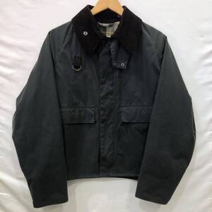 【Barbour】バブアー SPEY WAXED COTTON スぺイワックス 222MWX1212 ジャケット 襟変形 メンズ M グリーン ts202412