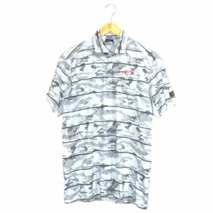 OAKLEY オークリー Striped Camo ストライプド カモ シャツ 迷彩 ゴルフ ウェア GOLF カモフラ 434279JP