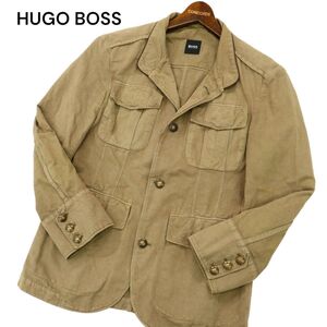 HUGO BOSS ヒューゴボス 通年 4ポケット トラベル テーラード ジャケット Sz.44　メンズ　C4T00427_1#O