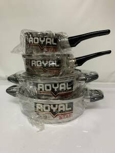 ROYAL STAR/ロイヤルスター 片手 両手鍋 4点セット 金平金属 未使用