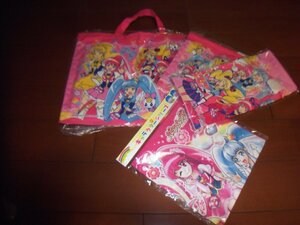 新品　新品　プリキュア　入園　入学　4点セット　かばん　巾着（2点）　　ランチクロス　切手可　クリックポスト発送可　入園　入学　新学