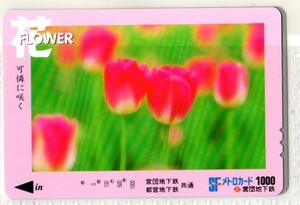 メトロカード・花・FLOWER～2（使用済み）イオカード・オレンジカード・パスネット