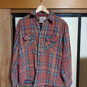 ★リーバイス☆ネルシャツ★アウトドア☆ALASKA SHIRTS★アメリカ製★ヴィンテージ☆USED★サイズL アメカジ USA製 古着 チェック柄