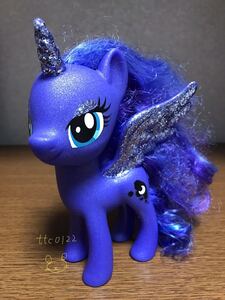 美品 hasbro(ハズブロ) My Little Pony(マイリトルポニー) 全長約15cm ソフビ【プリンセスルナ】送料450円