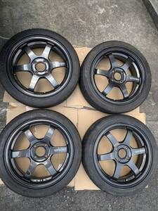 希少 RAYS VOLKRACING TE37 SONIC 5.5J +45 R16 PCD100 ダイヤモンドダークガンメタTE37SL CE28 165/50/R16 ボルクレーシング TE37 