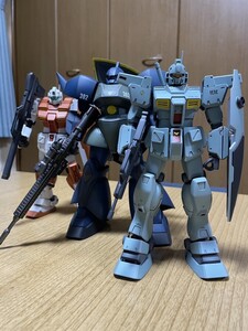 MGゲルググ アナベル・ガトー専用機ver.1.0 MGジム・カスタム MGパワードジム 1/100 ガンプラ ガンダム 塗装済品 箱無し 三体セット