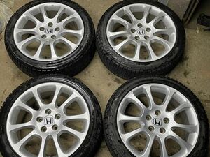 冬でもオシャレ♪ブリザックVRX2バリ溝 215/45R18 ホンダCR-V純正18インチ 7J+50 114.3 5穴 ステップワゴンシビックアコード流用に♪