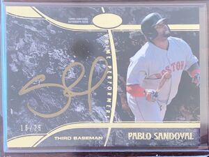 2016 Topps Tier One Prime Performers Autographs Copper Ink #PPPS Pablo Sandoval 18/25