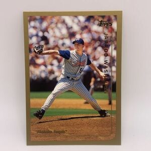 1999 Topps Gold Baseball Card #354 Jarrod Washburn Anaheim Angels 海外 即決