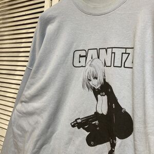 AVTA 1スタ 水色 エロ スウェット GANTZ ガンツ アニメ キャラ 90s 00s ビンテージ アメリカ 古着 ベール 卸 仕入れ kg