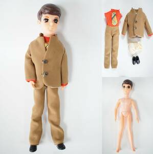 K312■タカラ TAKARA 初代リカちゃん ボーイフレンド ワタル君 人形 着せ替え人形 洋服付き レトロ ビンテージ コレクション