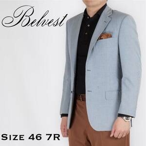 Belvest ジャケット サックスブルー サイズ46 ベルベスト ISAIA Caruso TAGLIATORE STILE LATINO BOGLIOLI LARDINI スーツ お探しの方も