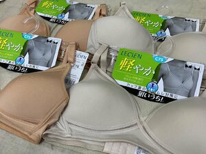 09-05-A31 △F レディース 下着 インナー メッシュ生地 ノンワイヤー ブラジャー サイズC75 4点セット まとめ売り 未使用品