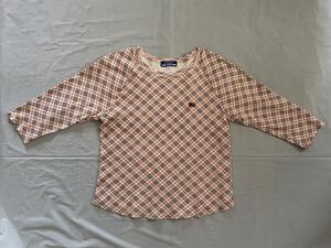 BURBERRY BLUE LABEL カットソー ピンク チェック